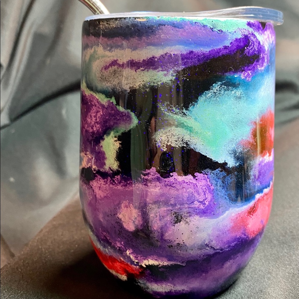 12oz tumbler alcohol ink